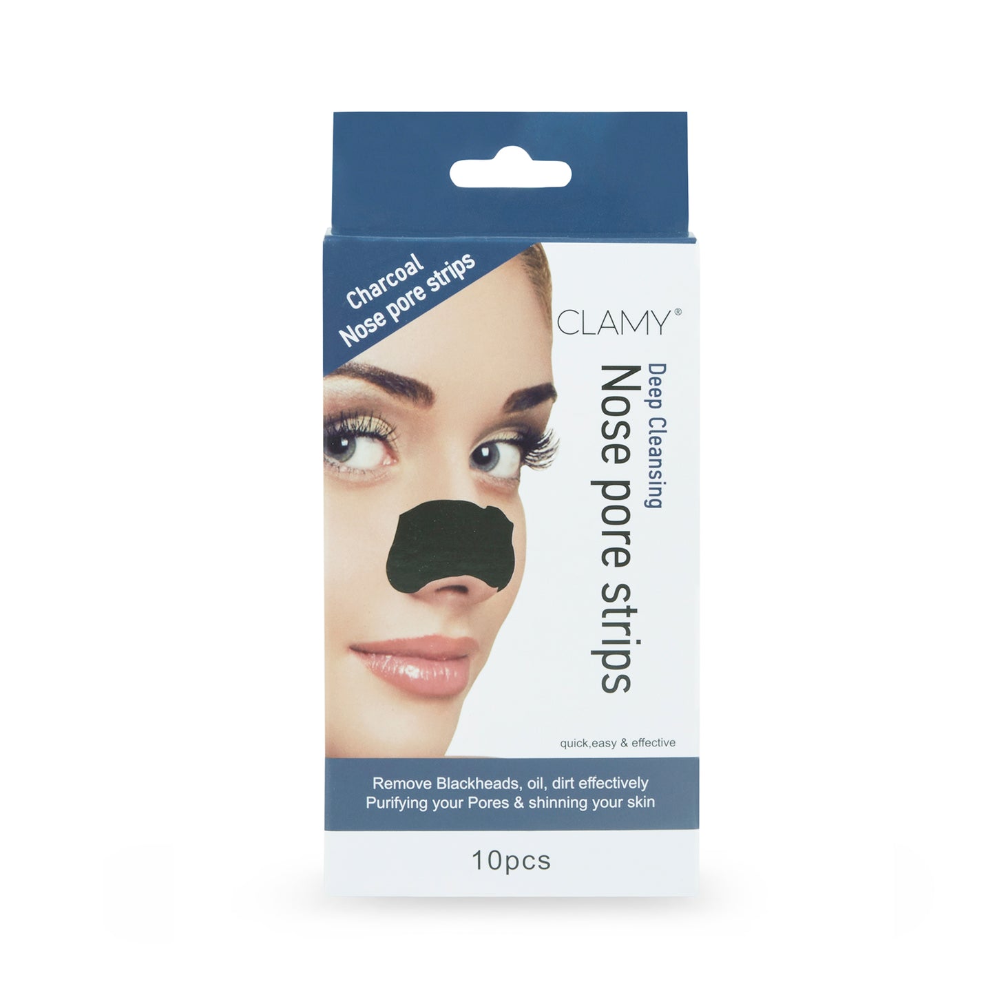 Deep Cleansing Nose Pore Strips Removes Blackheads Oil Dirt & Cleanses Pores, 10 Strips