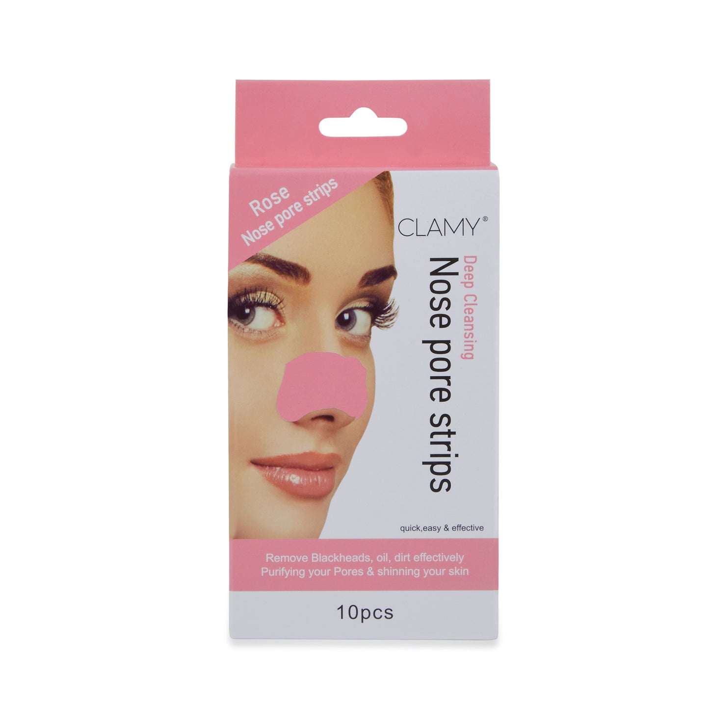 Deep Cleansing Nose Pore Strips Removes Blackheads Oil Dirt & Cleanses Pores, 10 Strips