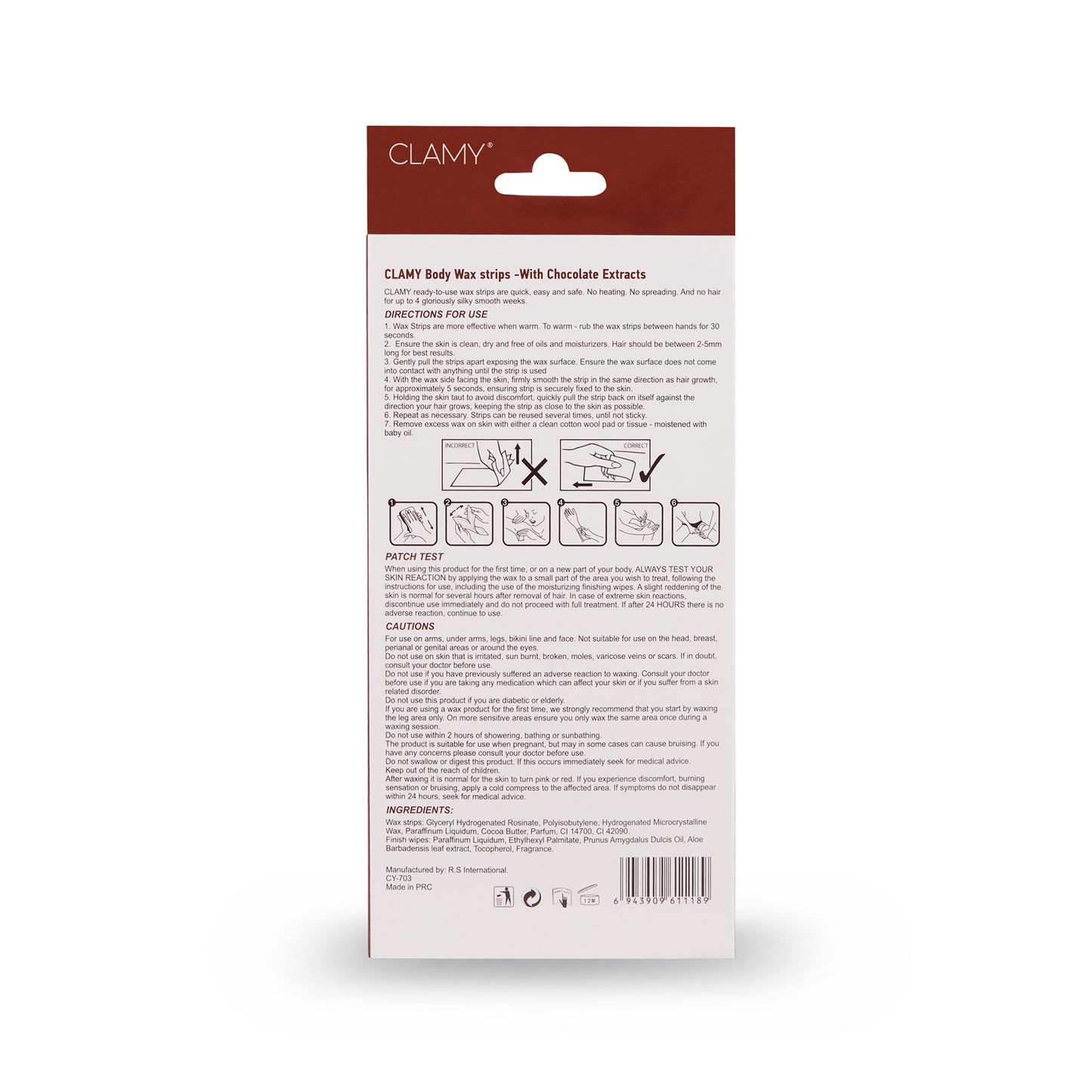 Full Body Wax Strips with Natural Extract Instant Removal Silky Smoothness Upto 4 Weeks (20 Strips + 2 Finish Wipes)