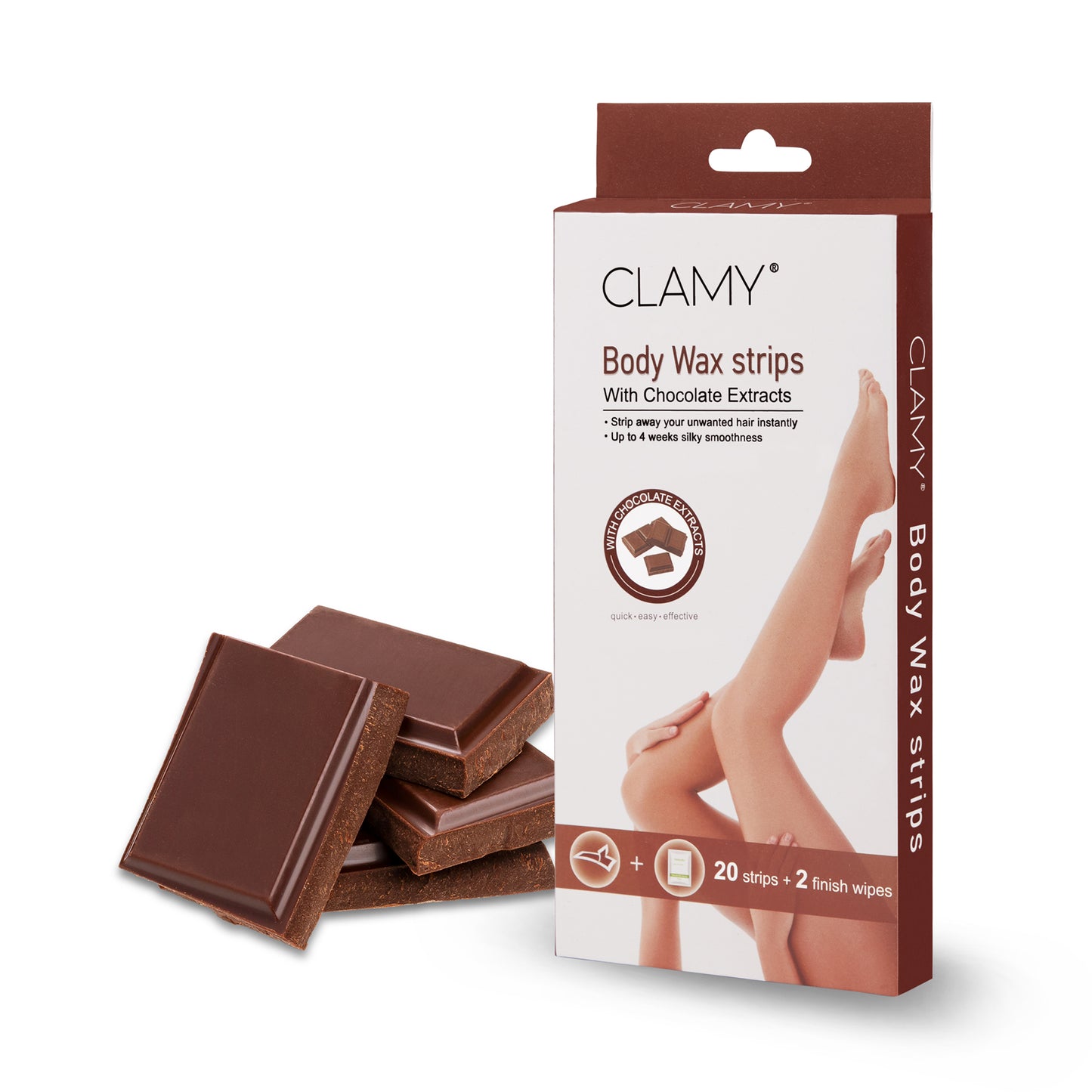 Full Body Wax Strips with Natural Extract Instant Removal Silky Smoothness Upto 4 Weeks (20 Strips + 2 Finish Wipes)