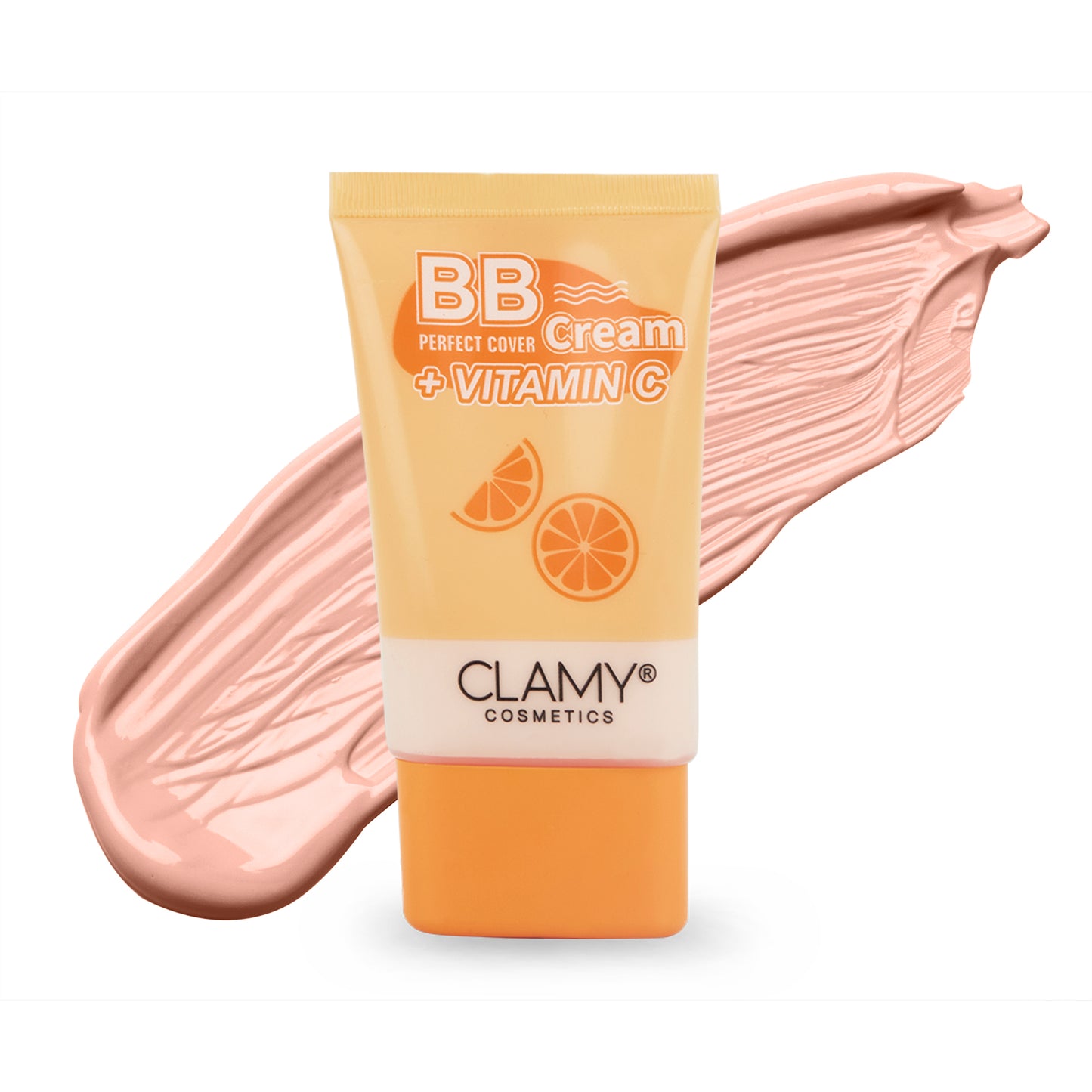 Clamy BB Cream Vitamin C Perfect Cover Foundation, Smooth Creamy Texture, Flawless Makeup Look 50g