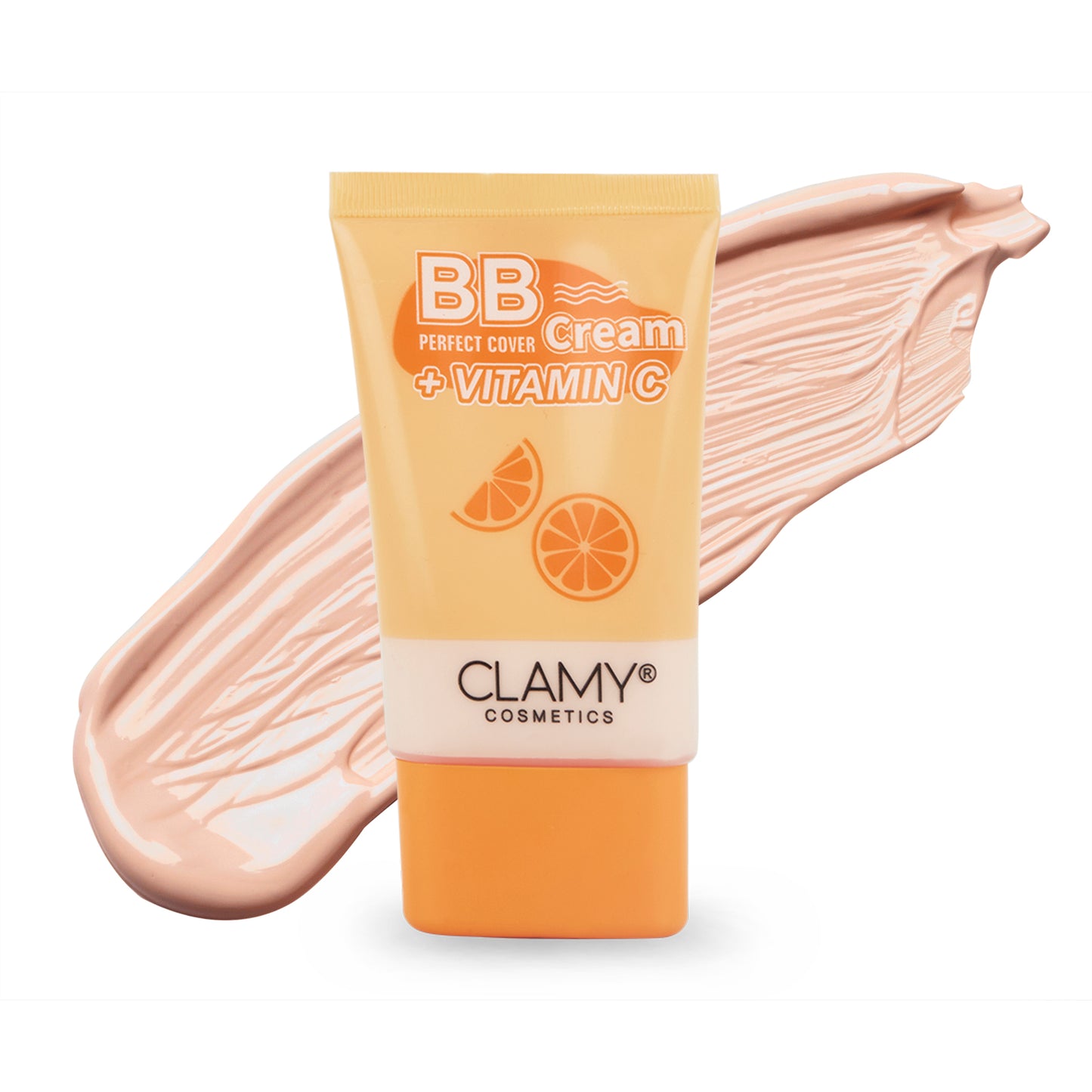 Clamy BB Cream Vitamin C Perfect Cover Foundation, Smooth Creamy Texture, Flawless Makeup Look 50g