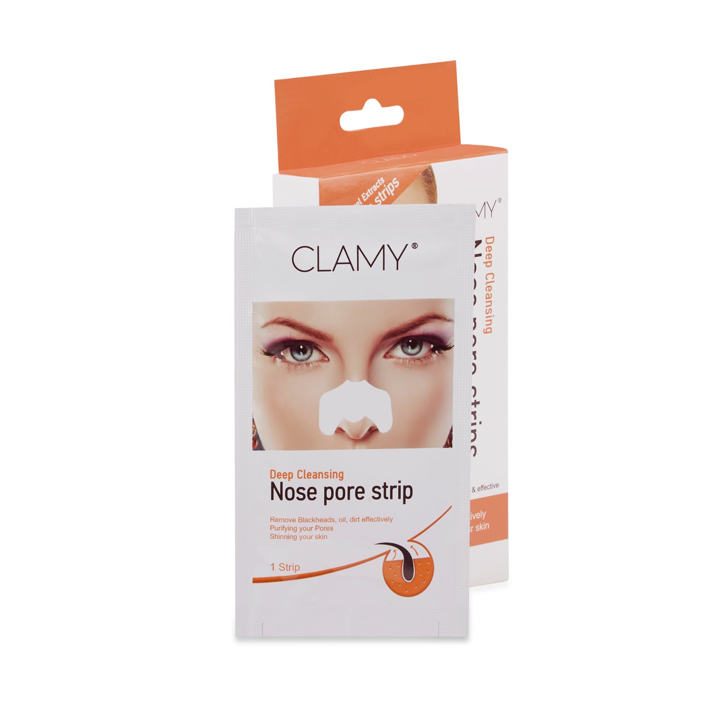 Deep Cleansing Nose Pore Strips Removes Blackheads Oil Dirt & Cleanses Pores, 10 Strips