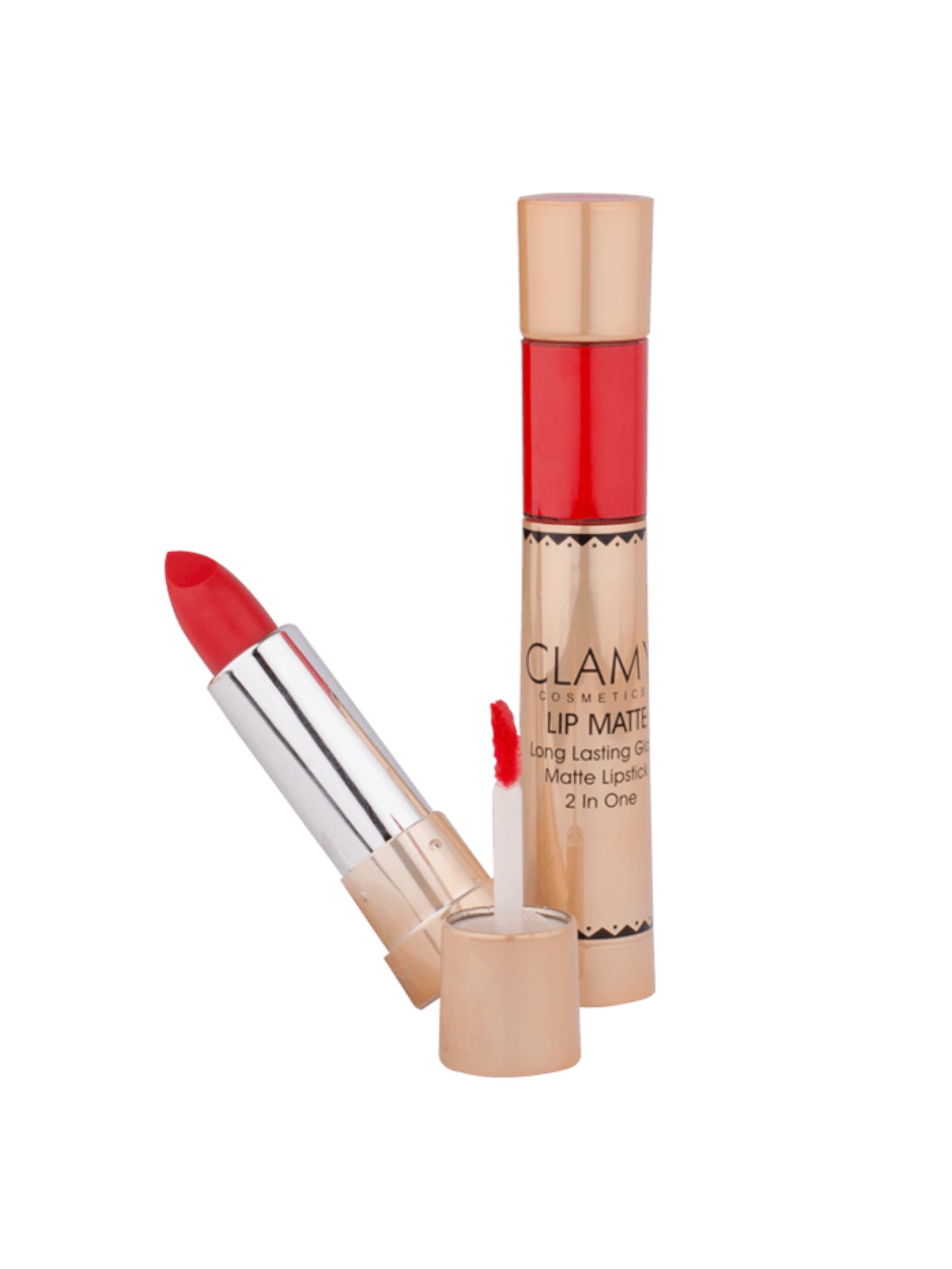 2 In 1 Matte Lipstick And Lip gloss Waterproof, Long Lasting Lipstick