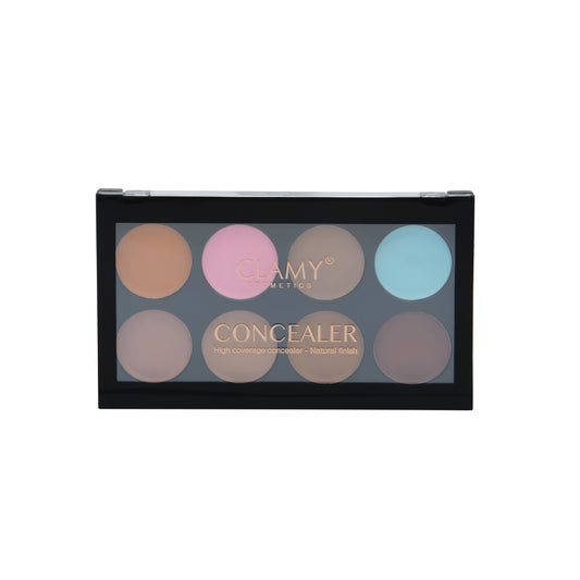 8 Color Creamy Texture Concealer Palette | Light weight multi-purpose Concealer Color Corrector Palette 12g