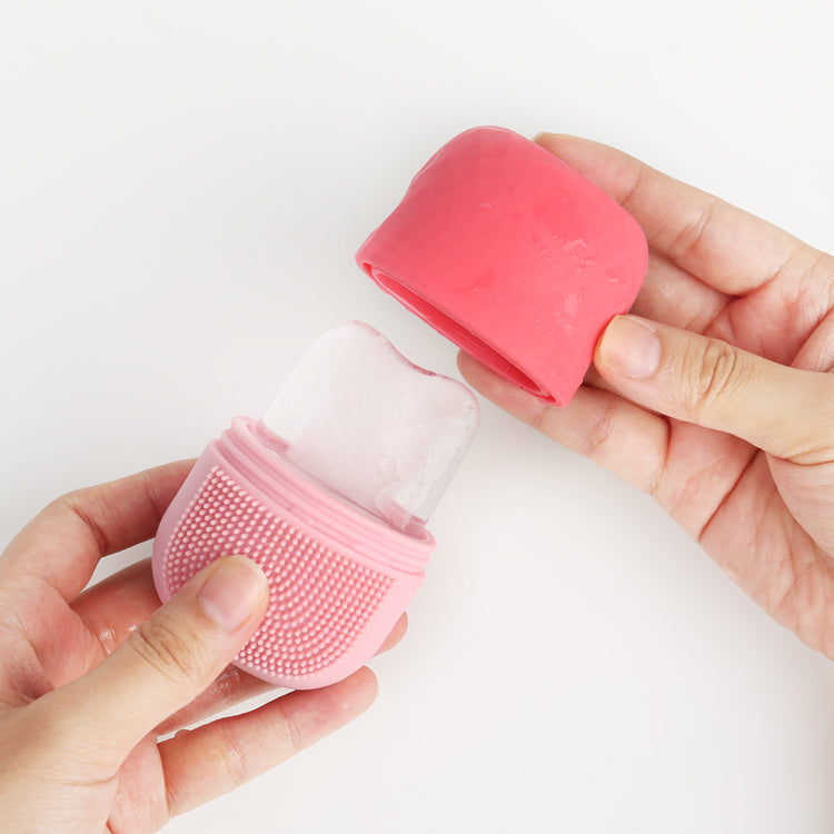 3 in 1 Ice Roller For Face & Neck With Massager And Scrub, Reusable Facial Tool For Glowing & Tighten Skin