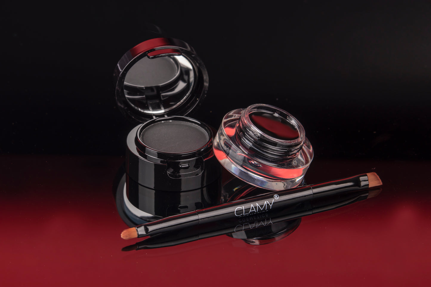 Waterproof Gel Kajal 4g + Cake Eyeliner 9g Long Lasting Upto 24hr, Smooth Smudge Proof Soft Texture