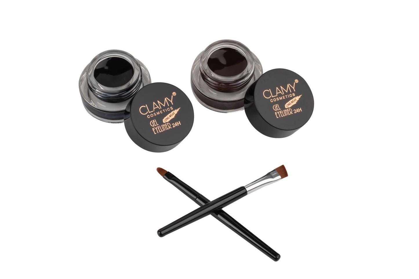 Waterproof Gel Eyeliner Upto 24 hr Long Wear, Anti- Sweat & Anti Oil Soft Texure Eyeliner, 7g - (Black & Brown)