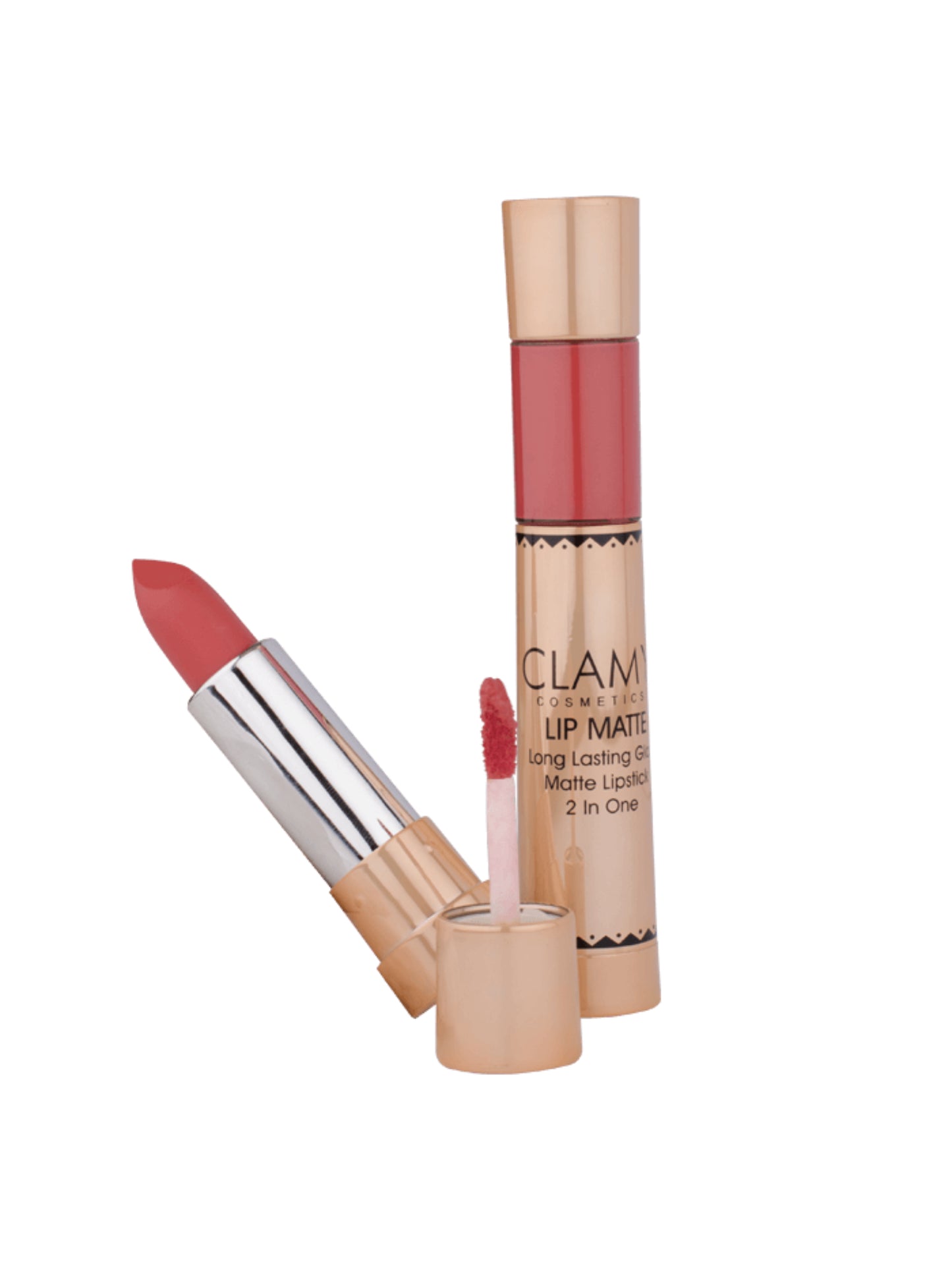 2 In 1 Matte Lipstick And Lip gloss Waterproof, Long Lasting Lipstick