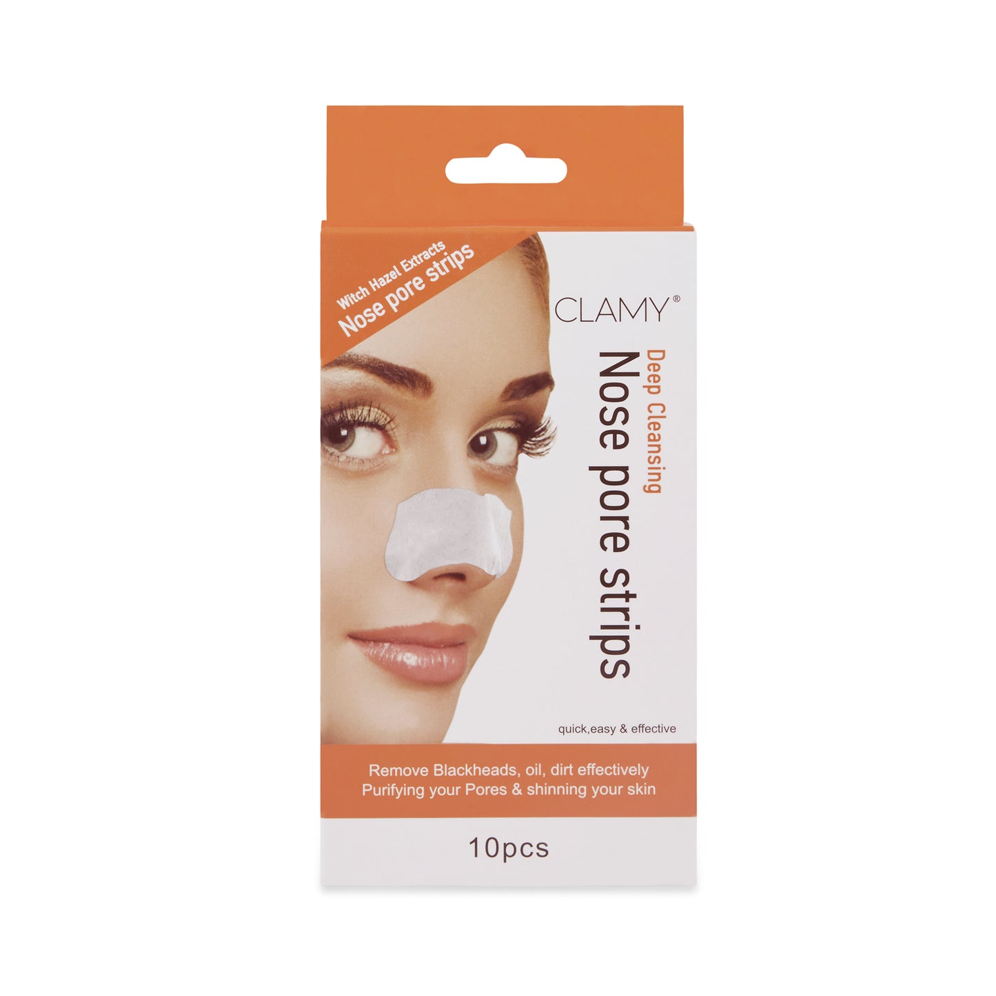 Deep Cleansing Nose Pore Strips Removes Blackheads Oil Dirt & Cleanses Pores, 10 Strips