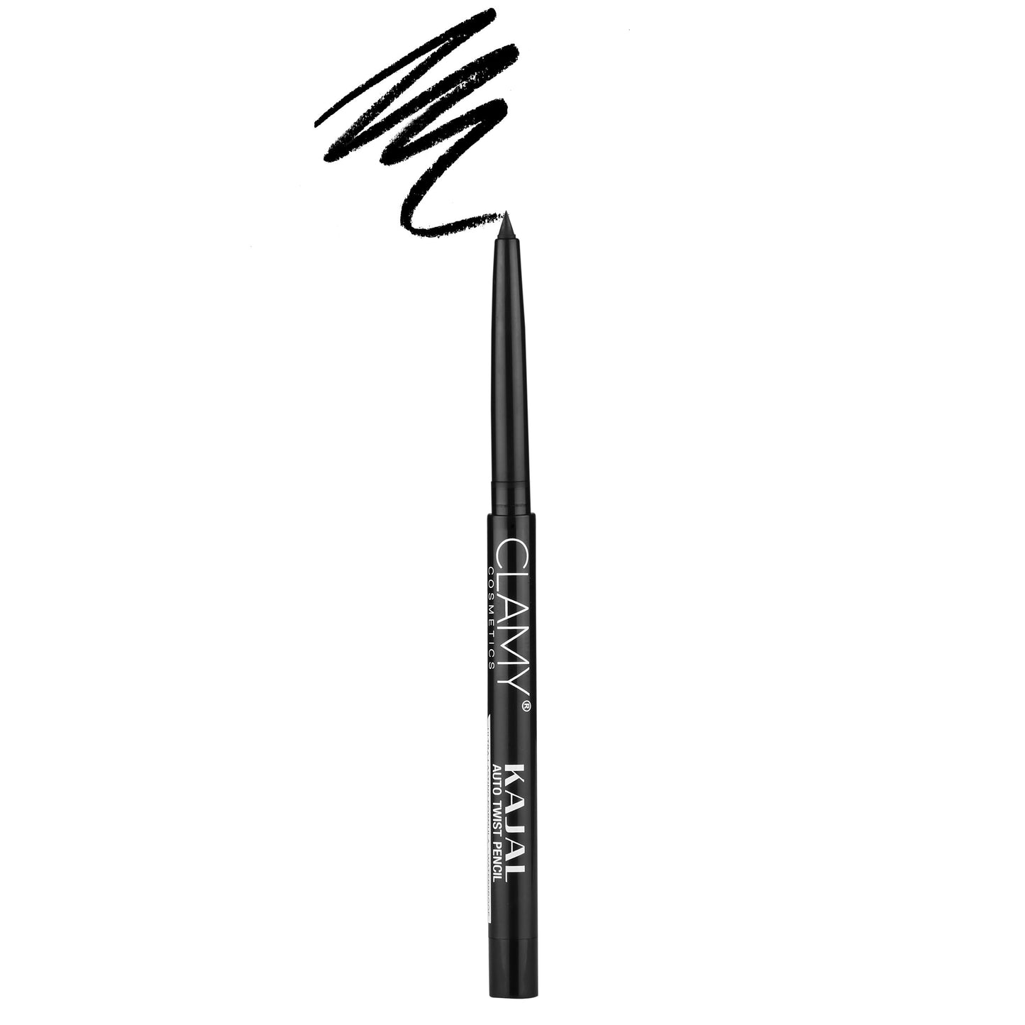 Auto Twist Kajal Pencil Waterproof Upto 24 hr Long Stay, Single Stroke Non-Transfer Professional Kajal 1.3 g - Black